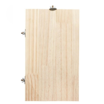 Στάση ετικέτας για παπαγάλους και χάμστερ, μασίφ ξύλινη βάση για κουνέλι Totoro, βάση για δέρμα τίγρης, αξεσουάρ κλουβιών πουλιών Xuanfeng