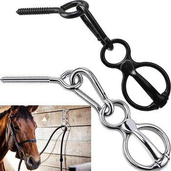 Zirgu šķūņa nerūsējošā tērauda zirgu virves sprādze jāšanas piederumi virves sprādze trīsdaļīga skrūves virves sprādze zirgu virves sprādze