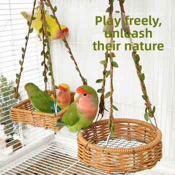 Paukščio lizdo imitacijos hamakas su pakabinamu krepšeliu, vasarinis, kvėpuojantis, lengvai valomas, retro stiliaus papūgos lizdas, miego lizdas, tiesioginis pristatymas
