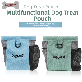 Lemmikloomade kaasaskantav koeratreeningu suupistekott lõuendikott koeratoidu vöökott õues kasutamiseks mõeldud koeratreeningu varustus koera jalutamiseks lemmikloomatarbed