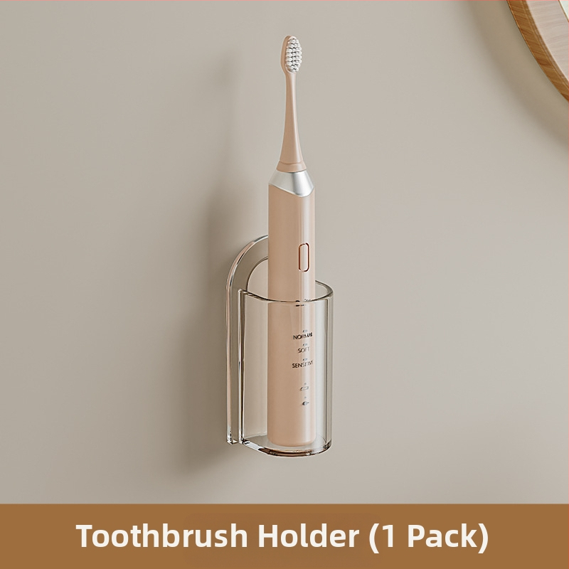 Profesionalus elektrinis dantų šepetėlio laikiklis, neperforuotas tualeto laikymo stovas, dantų pastos laikymo dėžutė, automatinis dantų pastos spaudiklis