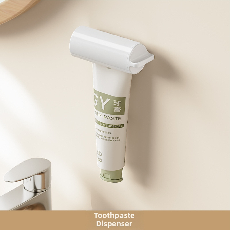 Profesionalus elektrinis dantų šepetėlio laikiklis, neperforuotas tualeto laikymo stovas, dantų pastos laikymo dėžutė, automatinis dantų pastos spaudiklis