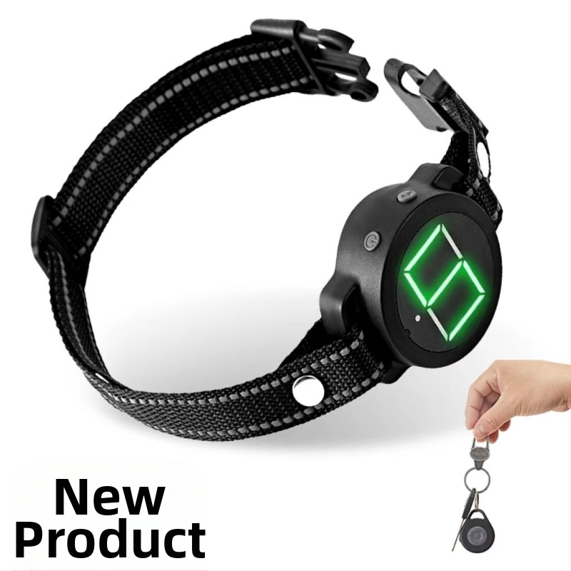 Piiriülene uus toode lemmikloomade haukumisvastane seade koeratreeningseade haukumisvastane kaelarihm automaatne haukumisvastane koer puldiga elektrilöögi vibratsiooniheli