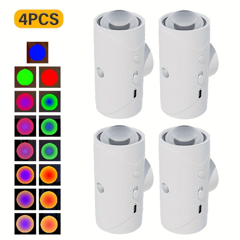 Piiriülesed uued tooted intelligentne juhtimine värviline gradientatmosfääri öövalgus inimkeha induktsioonlamp pikk vastupidavus