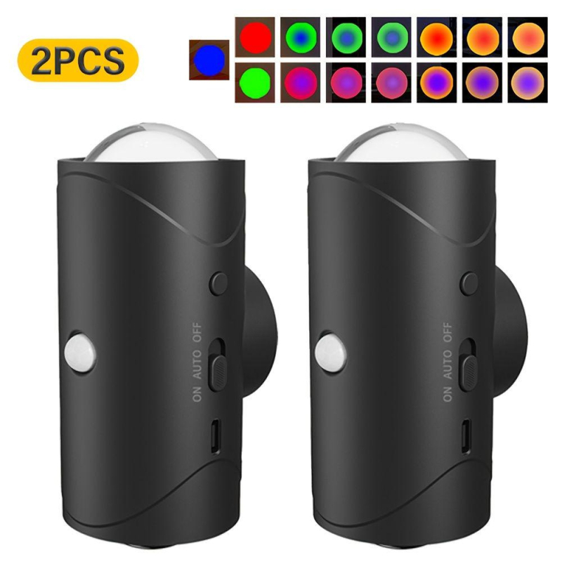 Piiriülesed uued tooted intelligentne juhtimine värviline gradientatmosfääri öövalgus inimkeha induktsioonlamp pikk vastupidavus