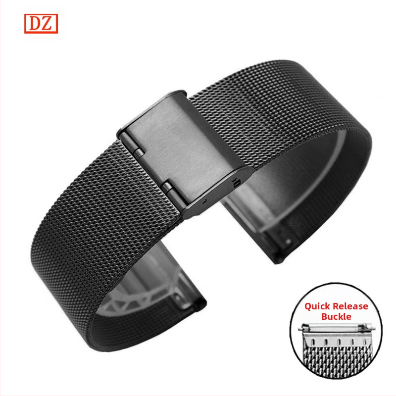 Alkalmas Dw rozsdamentes acél Huawei Gt 5m Lan尼斯 hálós szíj Apple iWatch egy-/dupla csattal 04 vonalas óraszíjhoz