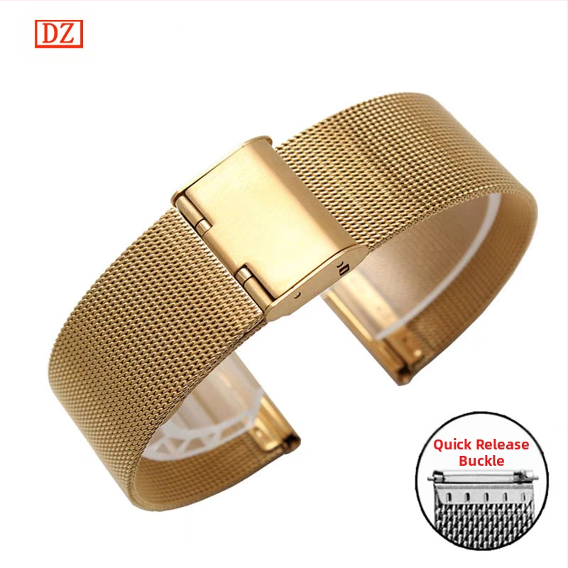 Alkalmas Dw rozsdamentes acél Huawei Gt 5m Lan尼斯 hálós szíj Apple iWatch egy-/dupla csattal 04 vonalas óraszíjhoz