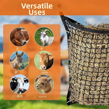 Διασυνοριακό δίχτυ σίτισης για άλογα, κατσίκες, βοοειδή, γαϊδούρια και άλλα ζώα, φορητό δίχτυ σίτισης για αργή τροφή, σε χαμηλές τιμές