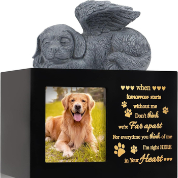 Fa kisállat urna kutya urna angyal emlékdoboz képkerettel elveszett kisállat ajándék Amazon