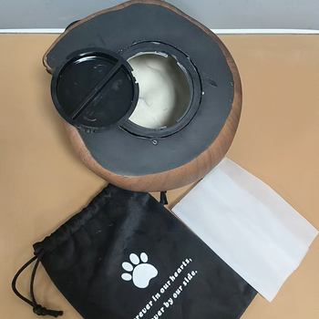 Ρητίνη Γάτες και Σκύλοι Στολίδια με Απομίμηση Ξύλου Υφή Πουλερικών Ζώων Στολίδια Κηδείας για Κατοικίδια