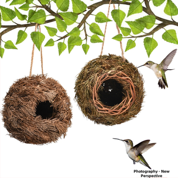 Temu ellátási lánc robbanások különböző kisállat madárfészek kreatív kézzel szőtt madárkalitka kerti dekoráció madárház ökológiai madárház