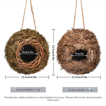 Temu Supply Chain Explosions Διαφορετικές φωλιές πουλιών για κατοικίδια Δημιουργική χειροποίητη διακόσμηση κλουβιών πουλιών για κήπους Οικολογικό σπίτι πουλιών