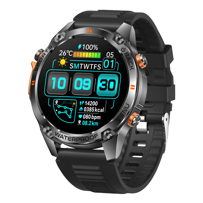 Uus GPS-nutikell kahe ribaga 50 m veekindel välistingimustes kasutatav vastupidav spordikell kõrgusemõõtja baromeeter kompass