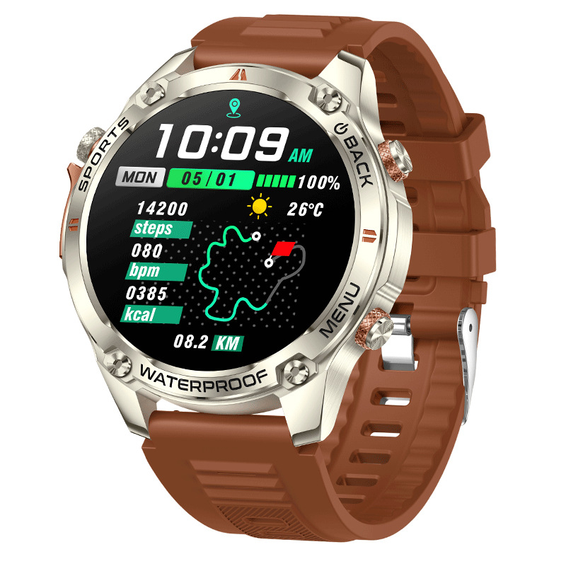 Uus GPS-nutikell kahe ribaga 50 m veekindel välistingimustes kasutatav vastupidav spordikell kõrgusemõõtja baromeeter kompass