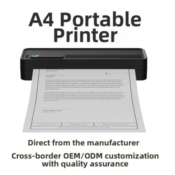 A4-printer koduseks kasutamiseks Väike traadita Bluetooth-kaasaskantav pihuarvuti A4 tindivaba termoprinter koduseks kasutamiseks Ühendatud mobiiltelefoniga