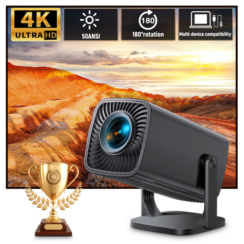 Директна доставка от фабрика за трансгранични експлозии, интелигентен проектор с висока разделителна способност за оръжейни цевни, спалня, стенен преносим проектор за дома