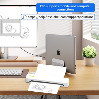 Mini termoprinter traadita ühendusega mobiiltelefoni printimise testpaberi printer Bluetooth-ühendusega tätoveeringuprinter