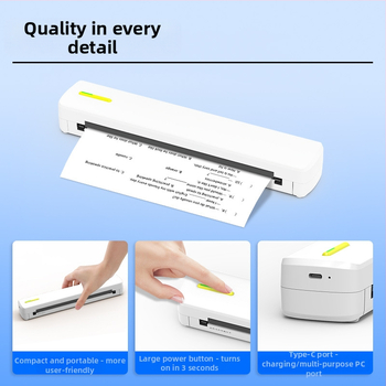 Mini termoprinter traadita ühendusega mobiiltelefoni printimise testpaberi printer Bluetooth-ühendusega tätoveeringuprinter