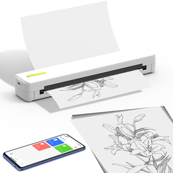 Mini termoprinter traadita ühendusega mobiiltelefoni printimise testpaberi printer Bluetooth-ühendusega tätoveeringuprinter