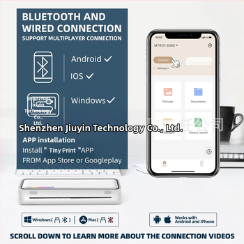 Piiriülene A4 kaasaskantav printer tindita väike mini kodune Bluetooth termoprinter fotokontori etikett