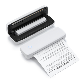 Piiriülene kaasaskantav A4-formaadis termoprinter, juhtmevaba, saab ühendada mobiiltelefoniga, vale küsimusega õpilase testpaber, tindivaba printer