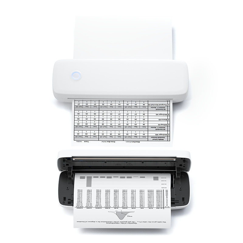 Piiriülene kaasaskantav A4-formaadis termoprinter, juhtmevaba, saab ühendada mobiiltelefoniga, vale küsimusega õpilase testpaber, tindivaba printer