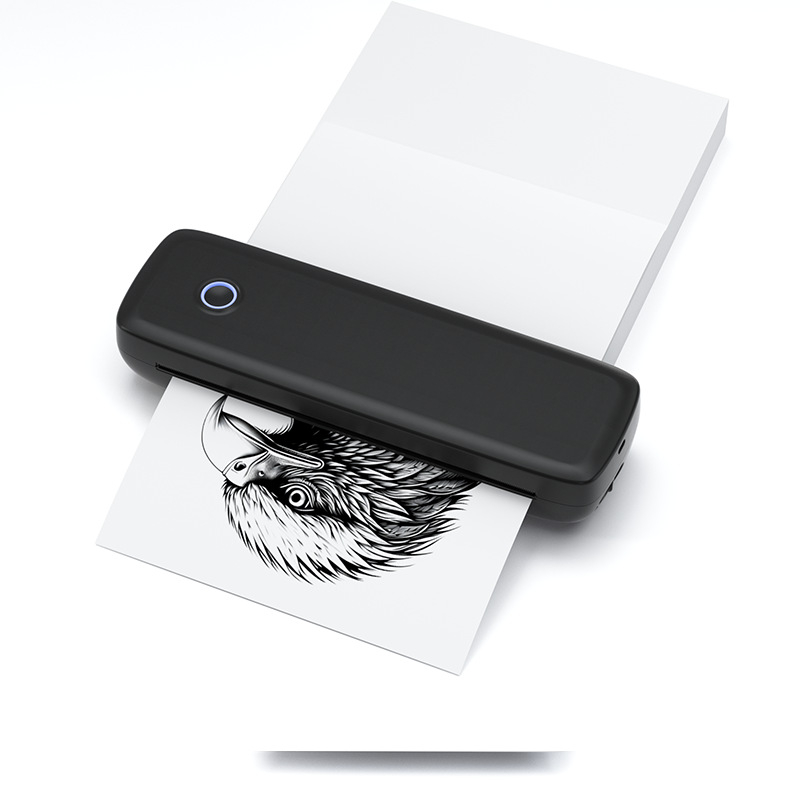 Piiriülene kaasaskantav A4-formaadis termoprinter, juhtmevaba, saab ühendada mobiiltelefoniga, vale küsimusega õpilase testpaber, tindivaba printer