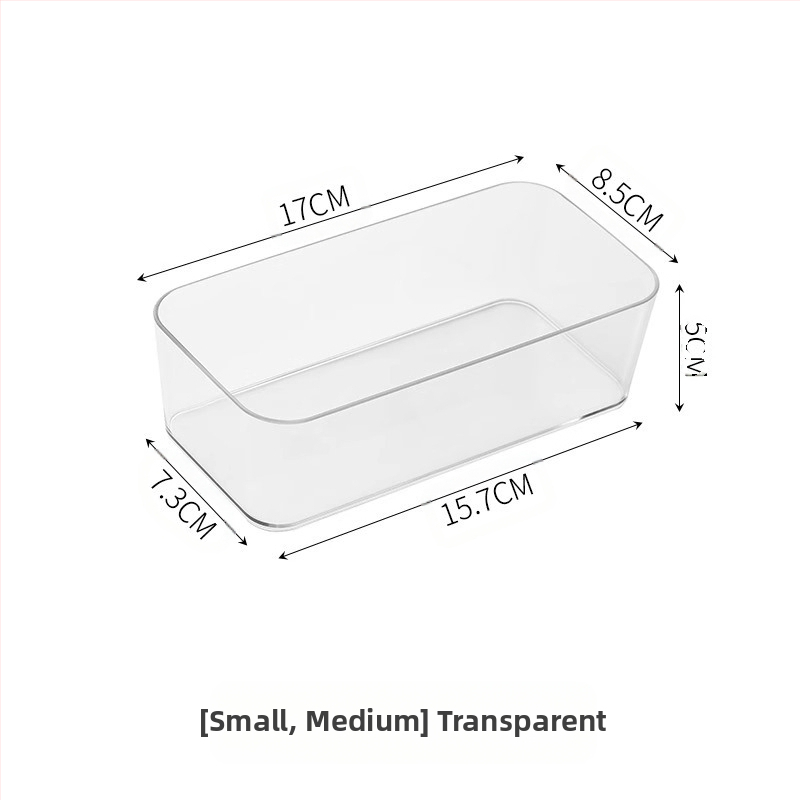Kutija za pohranu ladica na radnoj površini, odvojena uredska potrepština, organizirana kutija za uredski pribor, prozirna PET plastična kutija za pohranu