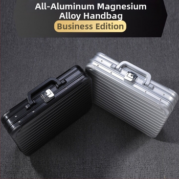 Q6V kohver alumiinium-magneesiumisulamist paroolikarp metallist kohver tööriistakast mitmeotstarbeline portfell sularahakast elektriline