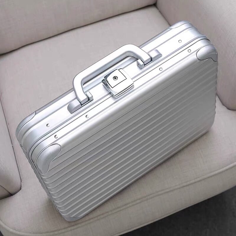Q6V Kofer od aluminijske i magnezijeve legure, kutija za lozinke, metalni kofer, kutija za alat, višenamjenska aktovka, električna kutija za novac