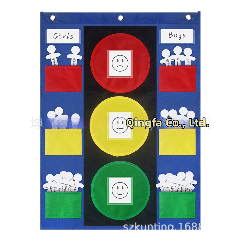 Многофункционален инструмент за обучение, джобна диаграма за светофар, практика за управление на поведението, джобна диаграма за светофар