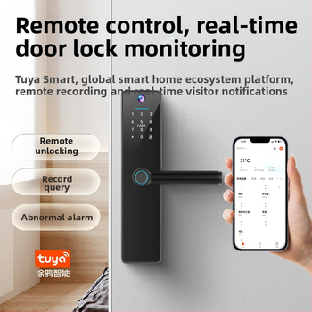 Grafiti kaķa acs pirkstu nospiedumu slēdzene attālinātai istabai koka durvju swipe karte viedā slēdzene biroja guļamistaba pārrobežu jauna modeļa īres māja