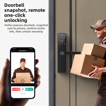 Grafiti kaķa acs pirkstu nospiedumu slēdzene attālinātai istabai koka durvju swipe karte viedā slēdzene biroja guļamistaba pārrobežu jauna modeļa īres māja