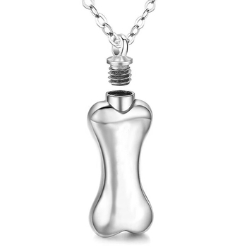 Amazoni uus mälestusmärgiga lemmikloomade sugulaste luukarvade graveerimine, luust titaanterasest Curn kaelakee matuseripats