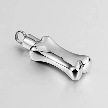 Amazon Νέο Μνημείο Συγγενών Κατοικίδιων Ζώων Χάραξη Οστών με Τρίχες Οστών Τιτανίου Ατσάλι Curn Κολιέ Κηδεία Κρεμαστό