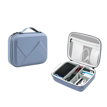 Hordozható és praktikus adatkábel-töltő tárolótáska leesésgátló kemény héjjal nyomásálló mobil tápegység digitális tárolótáska