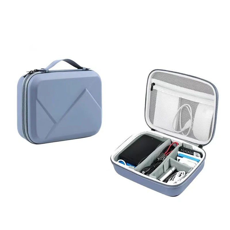 Hordozható és praktikus adatkábel-töltő tárolótáska leesésgátló kemény héjjal nyomásálló mobil tápegység digitális tárolótáska
