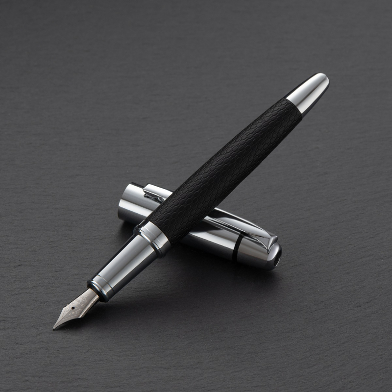 Finom bőr fém 26 hegyes toll Többhegyű opcionális tintás tasak tintás toll Folyékonyan nyomtatott logó írás