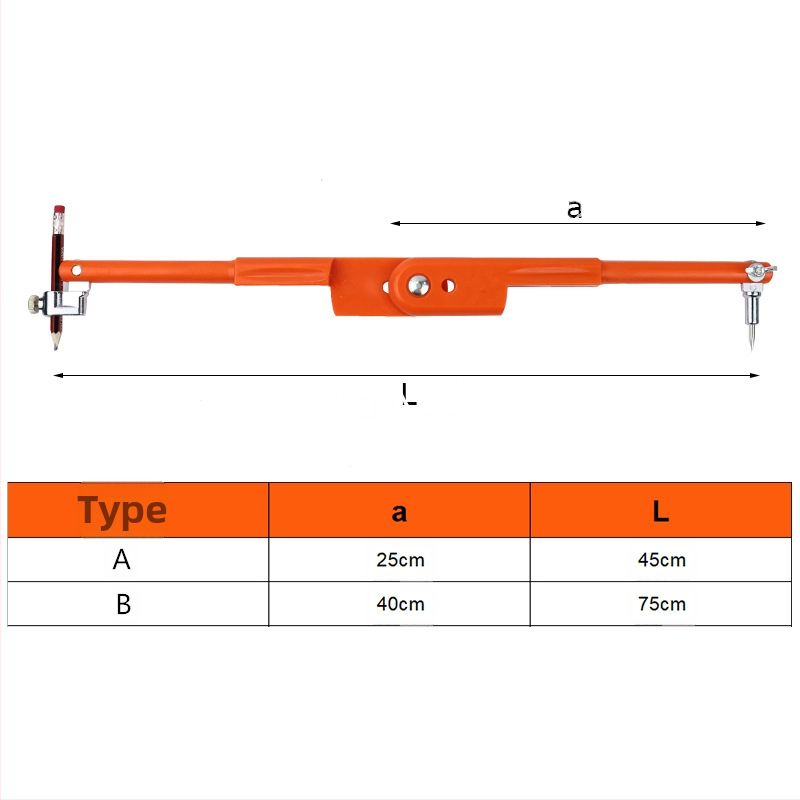 Дърводелски пергел, чертожник, метален кръгъл плотер, индустриален писач, голям инструмент за чертане