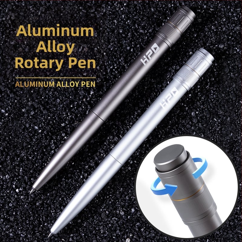 Stilou cu ax rotativ HPO, stilou cu gel rotativ cu decompresie din aliaj de aluminiu, stilou rotativ de înaltă calitate din metal, stilou cu semnătură cu decompresie și senzație puternică de mână