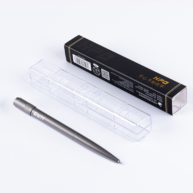 HPO rotējošas vārpstas pildspalva ar alumīnija sakausējumu, dekompresijas rotējoša gēla pildspalva, metāla, augstas klases rotējoša pildspalva, izturīga, rokas sajūtas dekompresijas paraksta pildspalva