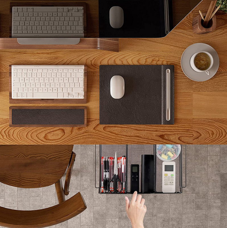 Lauasahtliga ühiselamu rippriiul, rippuv laualaua hoiuriiul, failikapi hoiustamine, rippuv korv laua alla