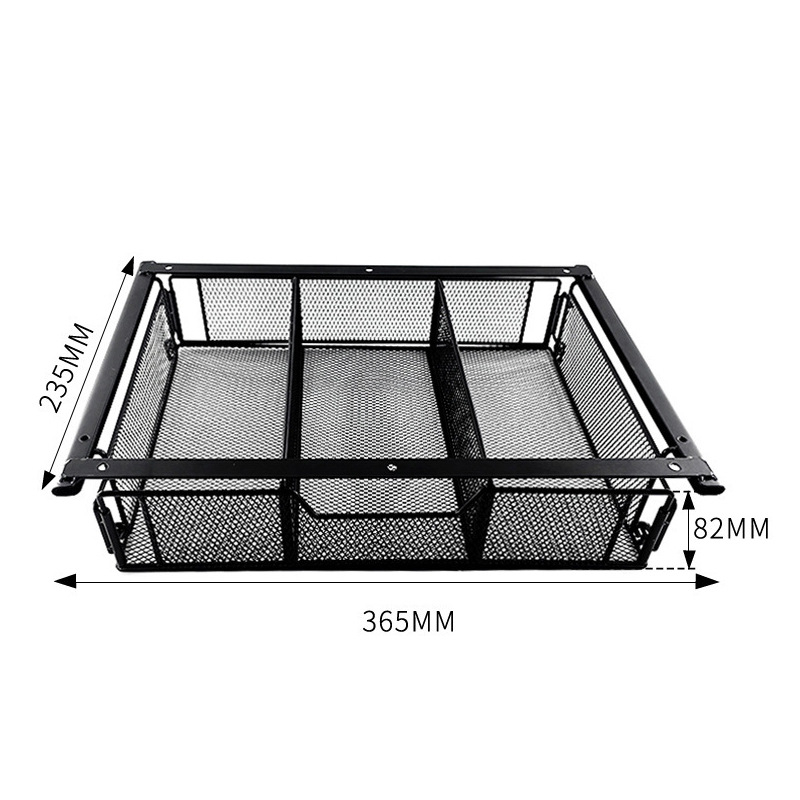 Lauasahtliga ühiselamu rippriiul, rippuv laualaua hoiuriiul, failikapi hoiustamine, rippuv korv laua alla