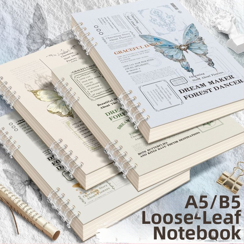 Ära köhi kätt lahtiste lehtedega märkmik lihtne värviline kirjandus ja kunst paksendatud retro õpilasmärkmik kontori horisontaalne märkmik