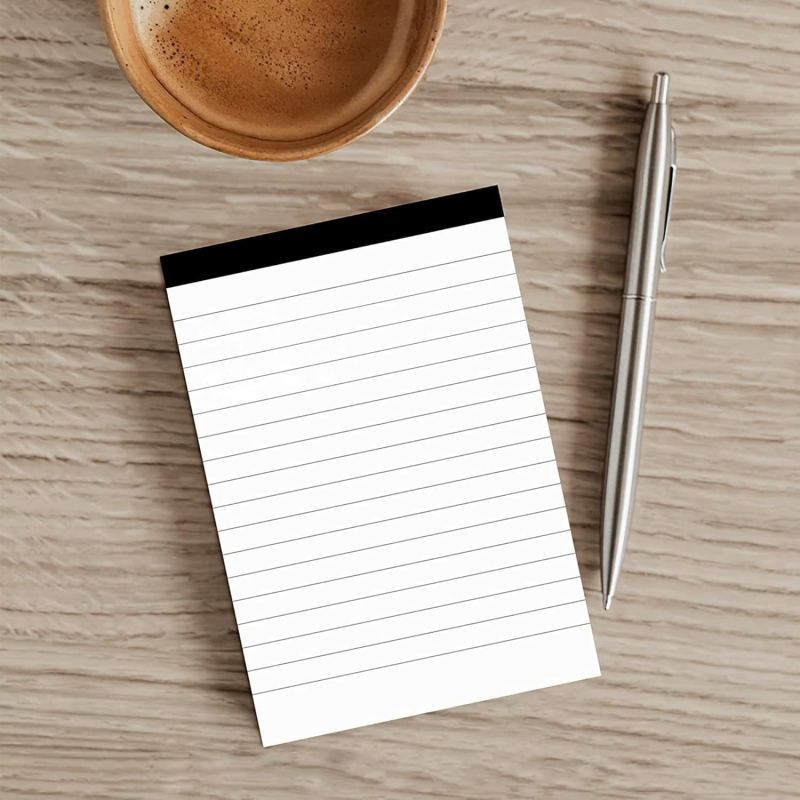 Piiriülene lihtne märkmik, rebitav õpilase märkmik, väike värske horisontaalse joonega mustandiraamat, väike märkmik, rebitav N-kordne kleepmärkmepaber