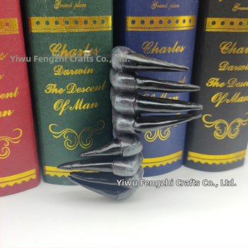 Διασυνοριακό σελιδοδείκτη ποδιού για το Halloween, εξατομικευμένο χέρι, πατούσα, ρητίνη, χειροτεχνίες, στολίδια διακόσμησης βιβλίου για την επιφάνεια εργασίας