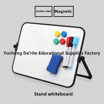 Μαγνητικός Μικρός Λευκός Πίνακας με Μαλακή Άκρη, Μαγνητική Βεντούζα, Παιδικός Επιτραπέζιος Πίνακας Γραφής, Διαγράψιμος, Σημειωματάριο Προσχολικής Ηλικίας, Μήνυμα Διπλής Όψης, Μικρός Μαύρος