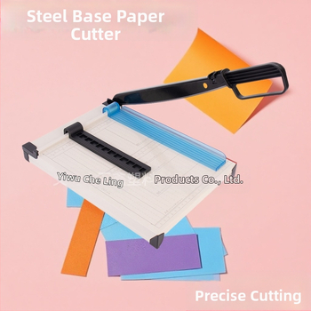 Noliktavā esošs A4 papīra griezējs, foto giljotīna, papīra apgriešanas ierīce, skolēnu kancelejas preču griezējs, skolas un biroja lietošanai