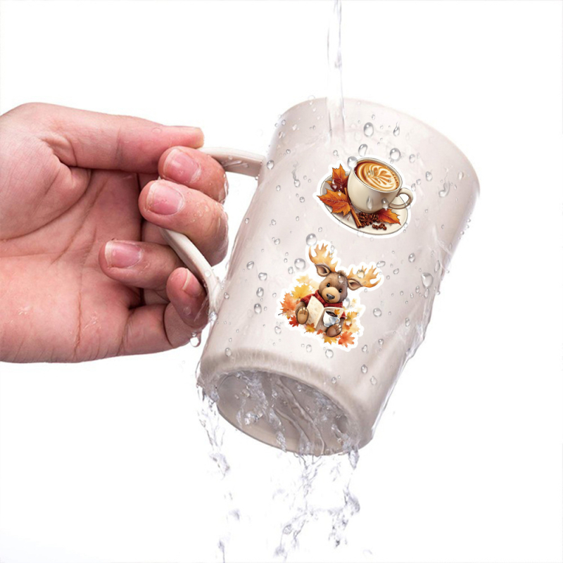 50 határokon átnyúló új őszi tájkép graffiti matrica őszi erdő aranyos állatdekoráció mobiltelefon matricák nagykereskedelem