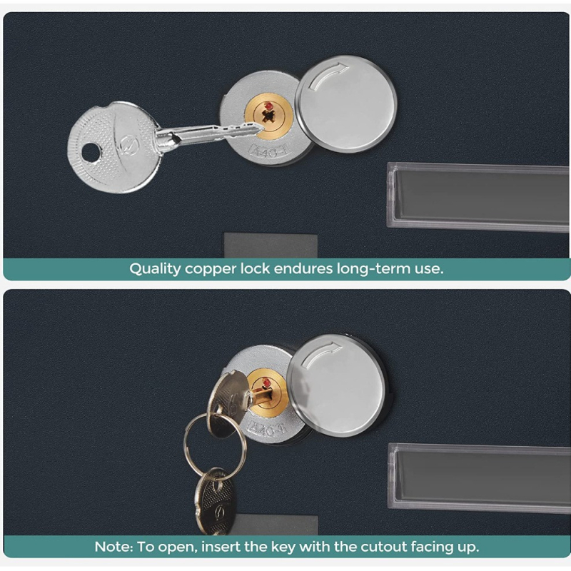 Internetikuulsuste Euroopa ja Ameerika välistingimustes kasutatav seinale kinnitatav lukustatav vaskpostkast vaateaknaga, hõlpsasti paigaldatav hoiukirjade hoidmiseks